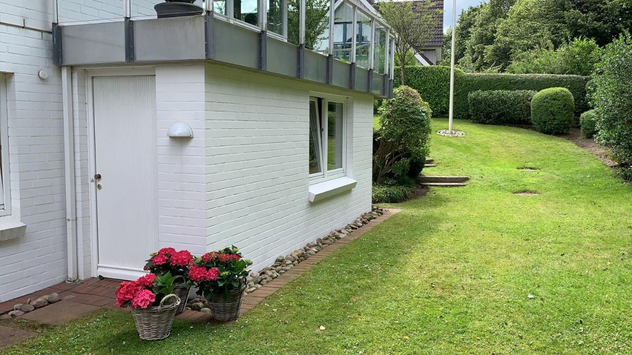 Ferienwohnung In Weisser Villa Am Kliff Flensburg Zewnętrze zdjęcie