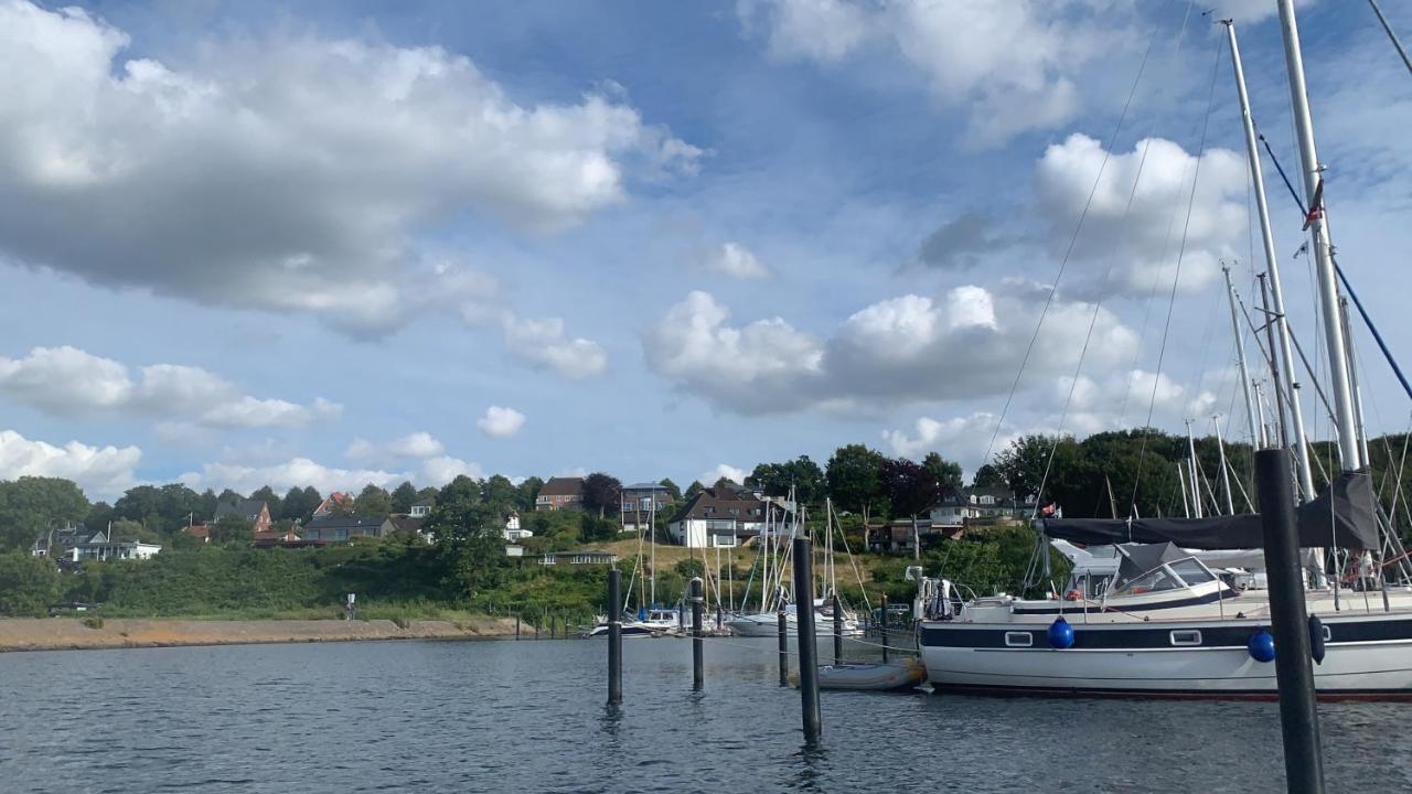 Ferienwohnung In Weisser Villa Am Kliff Flensburg Zewnętrze zdjęcie